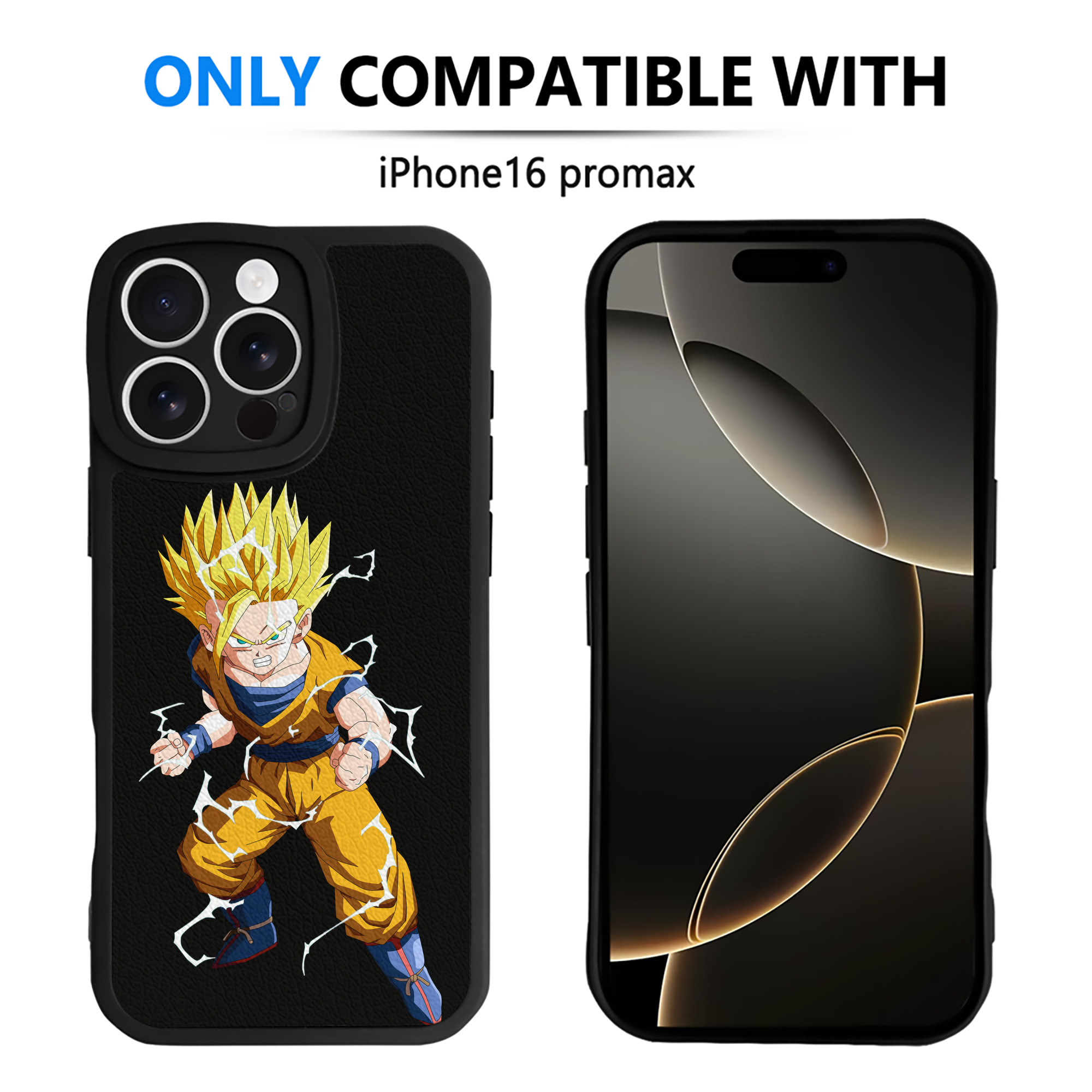 （画像用） ドラゴンボール 孫 悟飯（そんごはん）DRAGON BALL Son Gohan 【iPhone 16シリーズ対応】シリコンスマホケース（レザー調） 材質：シリコン